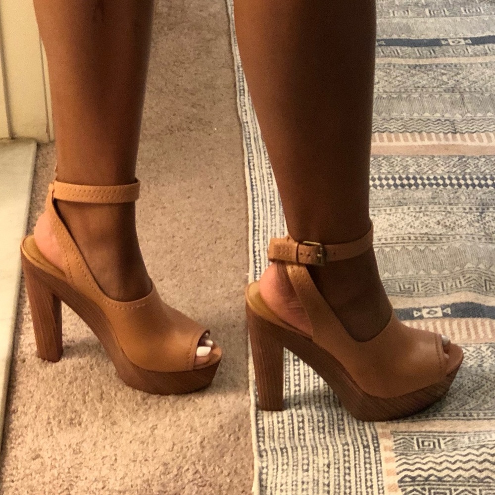 NWGOLDEN WHITE LE - platform heel